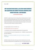 MFT LAW AND ETHICS EXAM A&comma; B & STUDY GUIDE COMPLETE 500&plus; QUESTIONS AND CORRECT DETAILED ANSWERS LATEST UPDATE THIS YEAR - JUST RELEASED