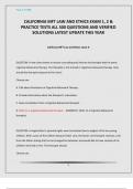  MFT LAW AND ETHICS EXAM BUNDLE