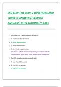 Compilation bundle for EKG CLEP Test Exams QUESTIONS AND CORRECT ANSWERS &lpar;VERIFIED ANSWERS&rpar; PLUS RATIONALES 2025