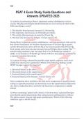 PEAT 4 Exam Study Guide Questions and Answers UPDATED 2025