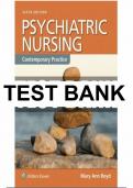 Test Bank for Psychiatric Nursing Contemporary Practice 6th Edition by Ann Boyd