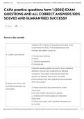 CAPA practice questions form 1 &lpar;2025&rpar; EXAM QUESTIONS AND ALL CORRECT ANSWERS 100&percnt; SOLVED AND GUARANTEED SUCCESS&excl;&excl;