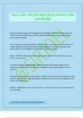 NGA GPC EXAM 2025 QUESTIONS AND ANSWERS