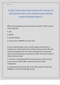 PA REAL Estate Portion Exam Newest 2025 Complete All  100 Questions And Correct Detailed Answers &lpar;Verified  Answers&rpar;&vert;Already Graded A&plus; 