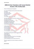 ABSA 4b Exam Questions with Correct Detailed Answers 100&percnt; Verified 2025