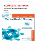 Test Bank For Introductory Mental Health Nursing 4th Edition by Donna Womble