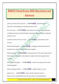 BMGT Final Exam 2025 Questions and Answers