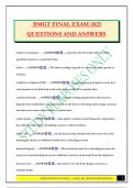 BMGT FINAL EXAM 2025 QUESTIONS AND ANSWERS