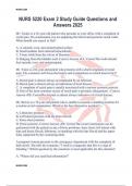 NURS 5220 Exam 2 Study Guide Questions and Answers 2025