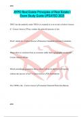 AYPO Real Estate Principles of Real Estate I Exam Study Guide UPDATED 2025