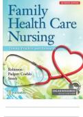 Test bank for Family Health Care Nursing, Theory Practice and Research 7th Edition Robinson