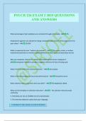 PSYCH 226 EXAM 2 2025 QUESTIONS AND ANSWERS
