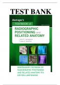 Test Bank &ndash; Bontrager&rsquo;s Textbook of Radiographic Positioning and Related Anatomy &lpar;10th Edition&rpar; by Lampignano &vert; All Chapters Covered
