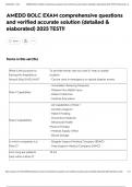 AMEDD BOLC EXAM comprehensive questions and verified accurate solution &lpar;detailed & elaborated&rpar; 2025 TEST&excl;&excl;