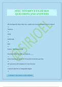 PSYC 319 CHPT 8 EXAM 2025 QUESTIONS AND ANSWERS