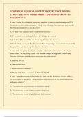 ATI MEDICAL SURGICAL CONTENT MASTERY EXAM 2025&sol;2026 LATEST QUESTIONS WITH CORRECT ANSWERS GUARANTEED PASS &vert; RATED A&plus;
