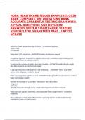 HOSA HEALTHCARE ISSUES EXAM 2025&sol;2026 BANK COMPLETE 500 QUESTIONS BANK ACCURATE CURRENTLY TESTING EXAM WITH ACTUAL QUESTIONS AND DETAILED ANSWERS WITH A STUDY GUIDE &sol; EXPERT VERIFIED FOR GURANTEED PASS &sol; LATEST UPDATE