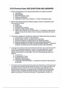 ATLS Practice Exam 2025 QUESTIONS AND ANSWERS