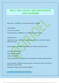 SOCL 3101 EXAM 1 2025 QUESTIONS AND ANSWERS