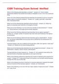 CISR Training Exam Solved -Verified