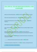 SYG FINAL EXAM 2025 QUESTIONS AND ANSWERS
