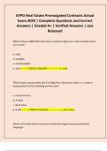 AYPO Real Estate Promulgated Contracts Actual Exam 2025 &vert; Complete Questions and Correct Answers &vert; Graded A&plus; &vert; Verified Answers &vert; Just Released