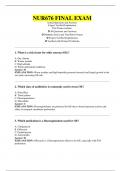 NUR676 FINAL EXAM 2025