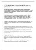 NUR 316 Exam 1 Questions With Correct Answers