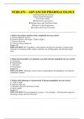 NURS 676 &ndash; ADVANCED PHARMACOLOGY 2025