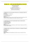 NURS 676 &ndash; ADVANCED PHARMACOLOGY 2025