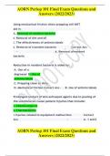 AORN Periop 101 Final Exam Questions and  Answers &lpar;2022&sol;2023&rpar;