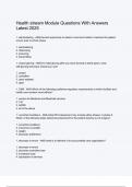 Package Deal For HEALTH STREAM Exam Set 2025&sol;2026 Questions With 100&percnt; Verified Answers