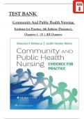 TEST BANK Community and Public Health Nursing&colon; Evidence for Practice&comma; 4th Edition &lpar;DeMarco&rpar;&comma; Chapters 1 - 25 &vert; All Chapters with Correct Answers