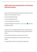 LMRT state exam prep Questions and Answers &lpar;Verified Answers&rpar;