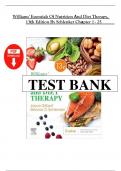 Test Bank For Williams' Essentials of Nutrition and Diet Therapy&comma; 13th Edition Schlenker & Gilbert Chapter 1 - 25