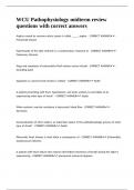 WCU Pathophysiology midterm review questions with correct answers&period;
