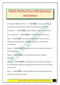 ELED Bundled Exams 2025 &lpar;Questions and Answers&rpar; 