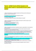 Themis - MPRE Practice MCQs Questions and Answers Best rated A&plus; Guaranteed Success Latest Update