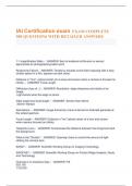 IAI Certification exam EXAM COMPLETE  500 QUESTIONS WITH DETAILED ANSWERS