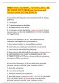 IAHSS BASIC TRAINING FOR HEALTHCARE SECURITY OFFICERS Exam Questions and Answers Latest 2025 Top Rated A&plus;&period;