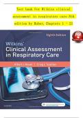 Test bank For Wilkins clinical  assessment in respiratory care 8th  edition by Huber&comma; Chapters 1 - 21