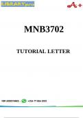 MNB3702 TUTORIAL LETTER 2025