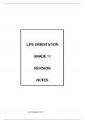 Life Orientation Grade 11 Revision Notes