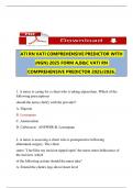 STUDY BUNDLE &vert;&vert;ATI RN VATI COMPREHENSIVE PREDICTOR 2025 FORM A&comma;B & C AND D VATI RN COMPREHENSIVE PREDICTOR 2025 UPDATE FORM A&comma;B&comma; & C EN D EACH FORM CONTAINS QUESTIONS AND ANSWERS 
