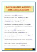 BARTENDER TEST QUESTIONS WITH CORRECT ANSWERS