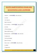  Bartender Bundled Exams 2025 &lpar;Questions and Answers&rpar; 