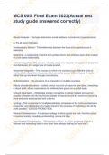 MCS 005&colon; Final Exam 2022&lpar;Actual test study guide answered correctly