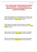 A&P 1 FINAL EXAM&comma; STRAIGHTERLINE ANATOMY  AND PHYSIOLOGY 1&comma; STRAIGHTERLINE A&P 1  CUMULATIVE FINAL 2025 BRAND NEW ACTUAL  EXAM WITH ANSWERS&period;
