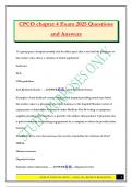 CPCO chapter 4 Exam 2025 Questions and Answers