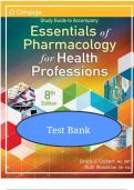 Test Bank for Essentials of Pharmacology for Health Professions&comma; 8th Edition by Bruce Colbert & Ruth Woodrow &ndash; Complete Study Guide & Verified Exam Prep